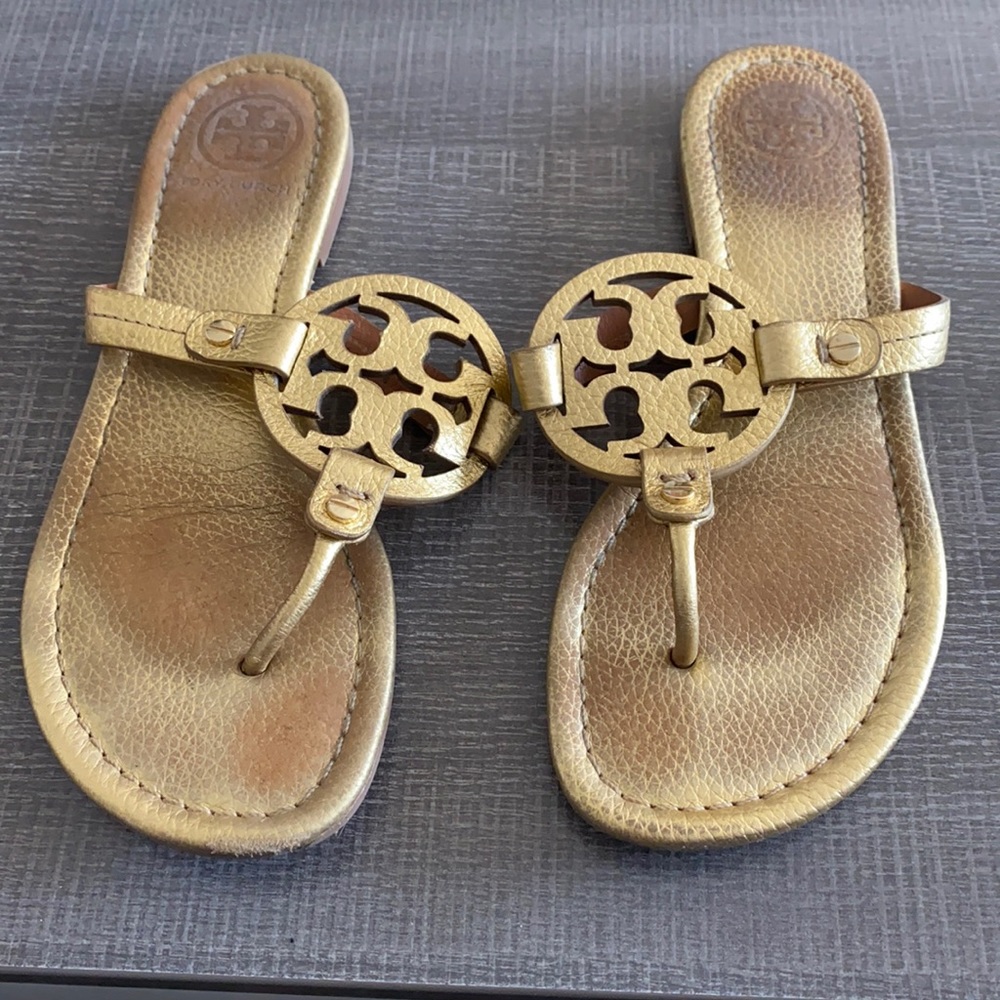 Gold Tory Burch sandal